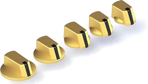 gas cooktop gold knobs